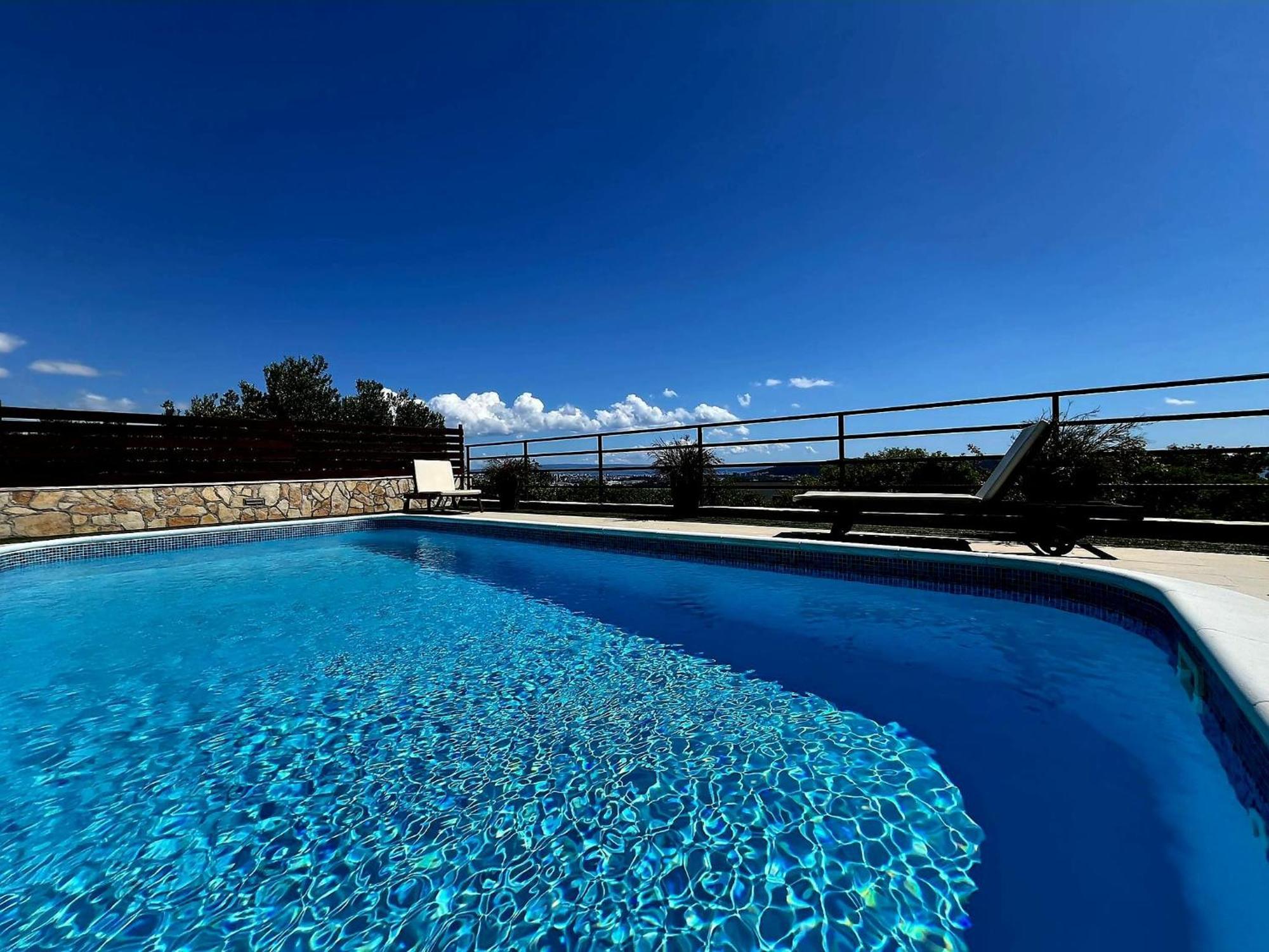Holiday Home Magic View With Private Heated Pool Kastela Exterior photo